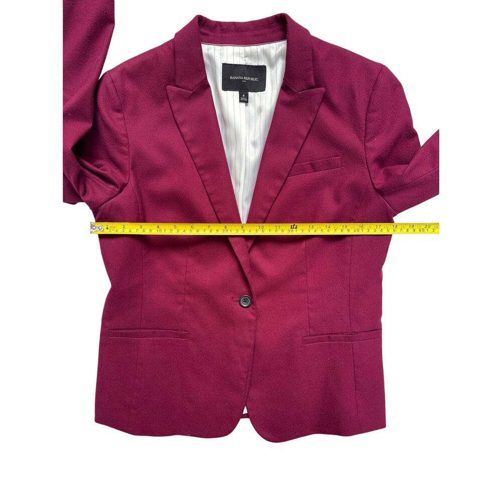 Banana Republic Women’s Machine Wash Brushed Twill Classic Blazer, Size 8, #1050 - Picture 6 of 9